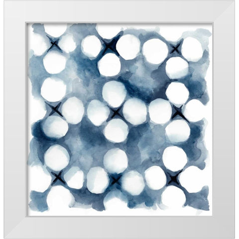 Indigo Study VI White Modern Wood Framed Art Print by Zarris, Chariklia