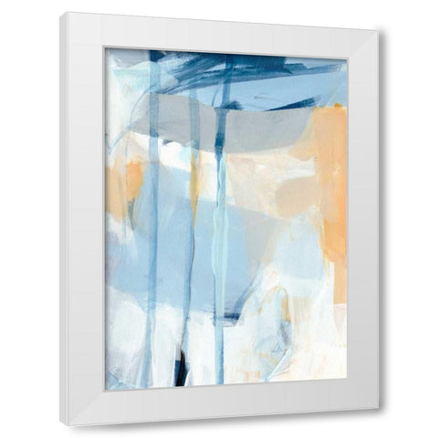 South Winds White Modern Wood Framed Art Print by Long, Christina