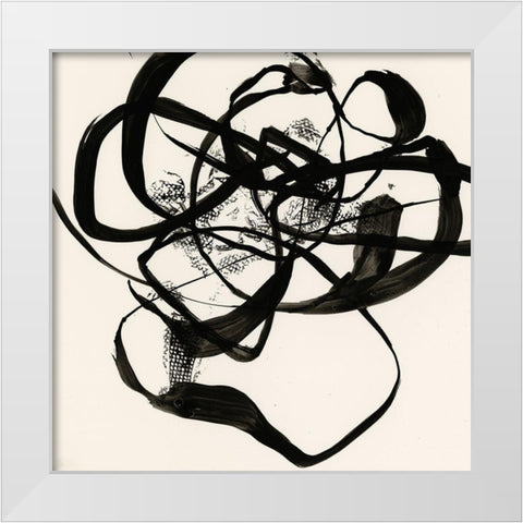 Sumi-E Abstract I White Modern Wood Framed Art Print by Goldberger, Jennifer