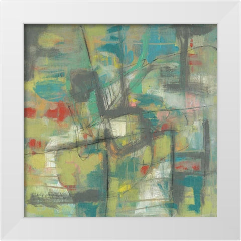 Kinetic Pastel II White Modern Wood Framed Art Print by Goldberger, Jennifer