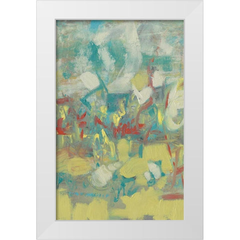 Graffiti Abstract I White Modern Wood Framed Art Print by Goldberger, Jennifer