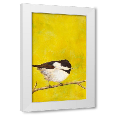 Perch I White Modern Wood Framed Art Print by Altug, Mehmet