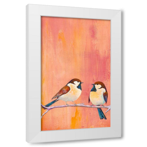 Perch II White Modern Wood Framed Art Print by Altug, Mehmet