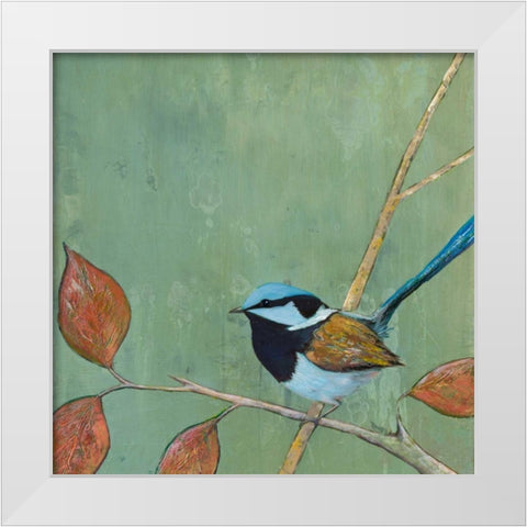 Resting Bird I White Modern Wood Framed Art Print by Altug, Mehmet