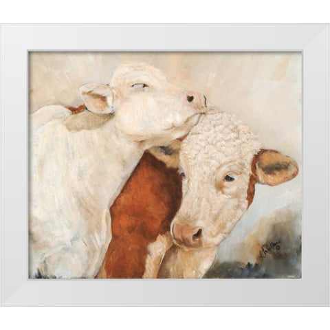 My Place or Yours II White Modern Wood Framed Art Print by Winkler, Kathy