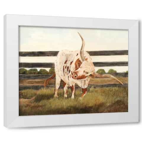 Itchin and a Scratchin II White Modern Wood Framed Art Print by Winkler, Kathy