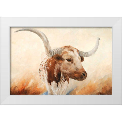 Wow I White Modern Wood Framed Art Print by Winkler, Kathy