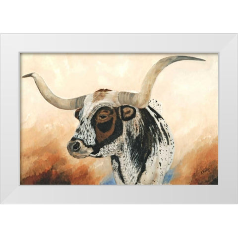 Wow II White Modern Wood Framed Art Print by Winkler, Kathy