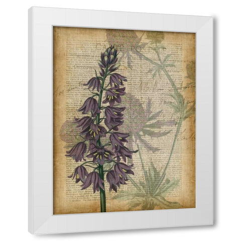 Fuchsia Flowers IV White Modern Wood Framed Art Print by Studio W