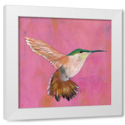 Sweet Hummingbird I White Modern Wood Framed Art Print by Altug, Mehmet