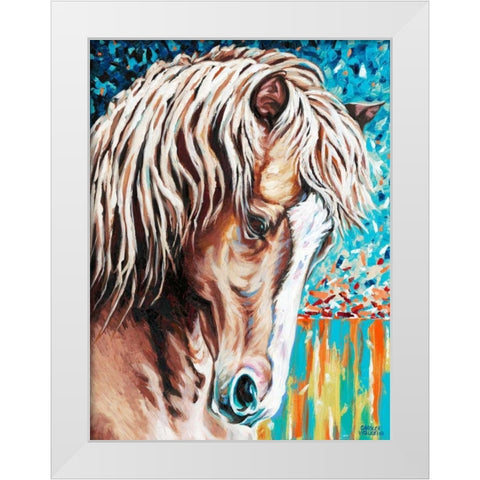 Wild at Heart II White Modern Wood Framed Art Print by Vitaletti, Carolee