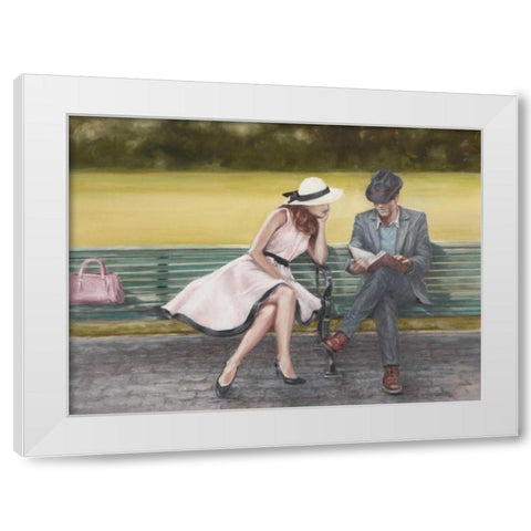 Prologue White Modern Wood Framed Art Print by Harper, Ethan