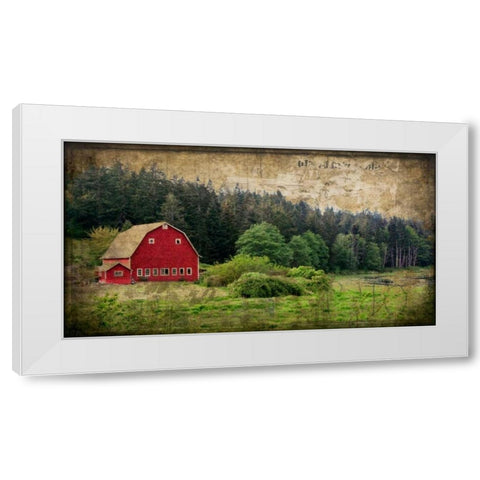 Widbys Barn I White Modern Wood Framed Art Print by Perry, Rachel