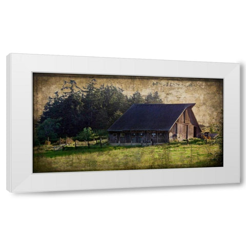 Widbys Barn II White Modern Wood Framed Art Print by Perry, Rachel