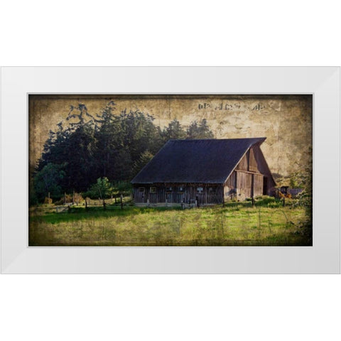 Widbys Barn II White Modern Wood Framed Art Print by Perry, Rachel