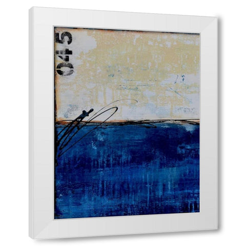 Beach 45 I White Modern Wood Framed Art Print by Ashley, Erin