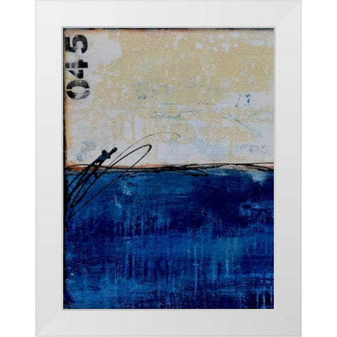 Beach 45 I White Modern Wood Framed Art Print by Ashley, Erin