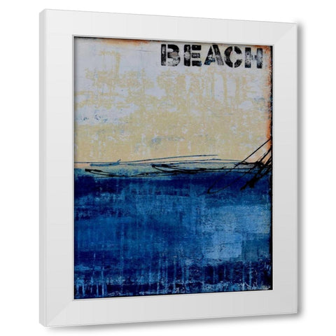 Beach 45 II White Modern Wood Framed Art Print by Ashley, Erin