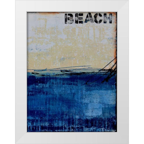 Beach 45 II White Modern Wood Framed Art Print by Ashley, Erin
