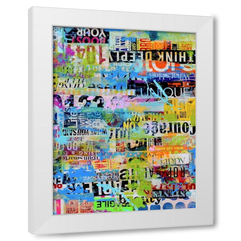Metro Mix 33 II White Modern Wood Framed Art Print by Ashley, Erin