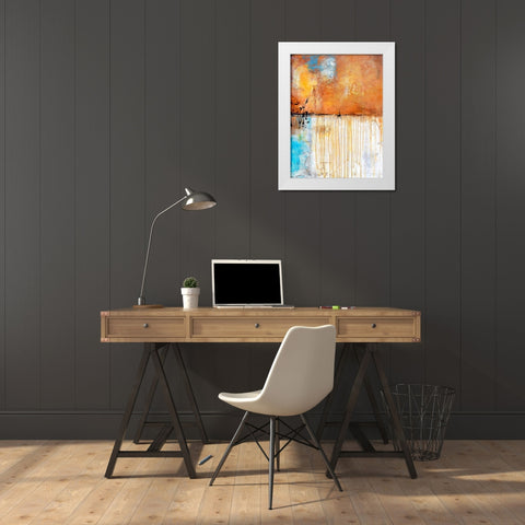 November Rain I White Modern Wood Framed Art Print by Ashley, Erin