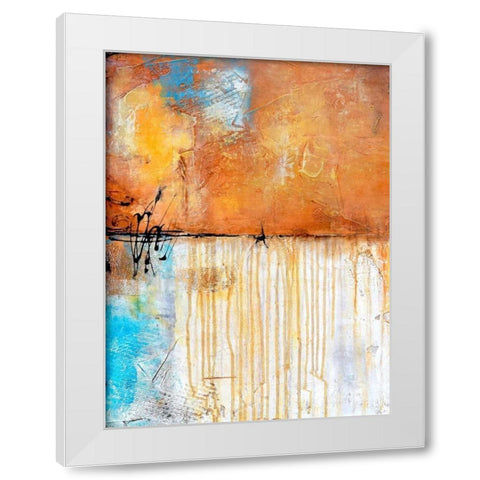 November Rain I White Modern Wood Framed Art Print by Ashley, Erin