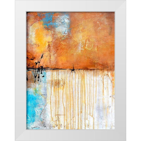 November Rain I White Modern Wood Framed Art Print by Ashley, Erin