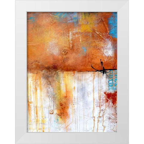 November Rain II White Modern Wood Framed Art Print by Ashley, Erin