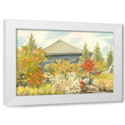 Aquarelle Garden VI White Modern Wood Framed Art Print by Miller, Dianne