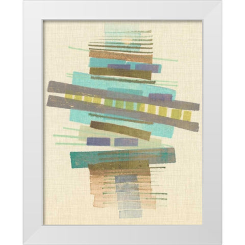 Balancing I White Modern Wood Framed Art Print by Galapon, Nikki