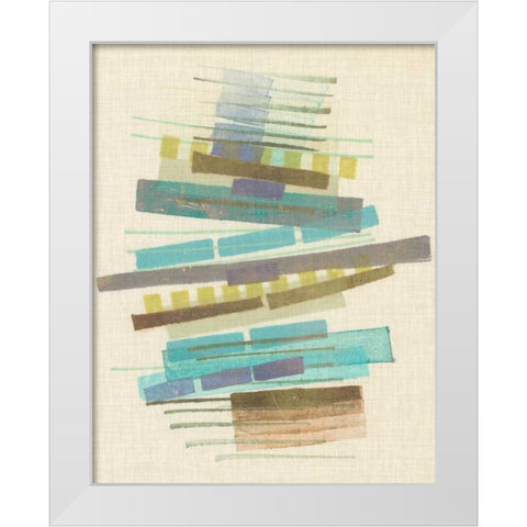 Balancing III White Modern Wood Framed Art Print by Galapon, Nikki