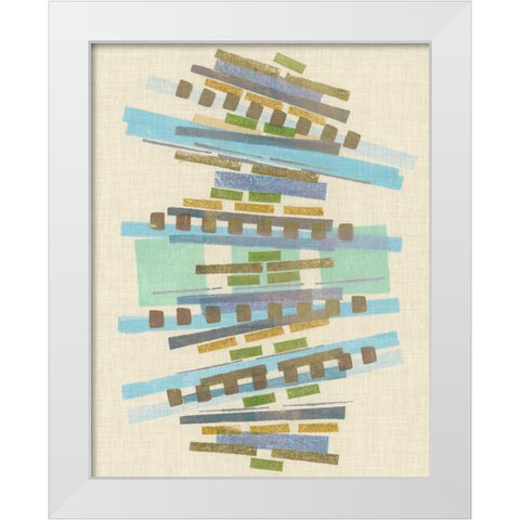 Balancing IV White Modern Wood Framed Art Print by Galapon, Nikki