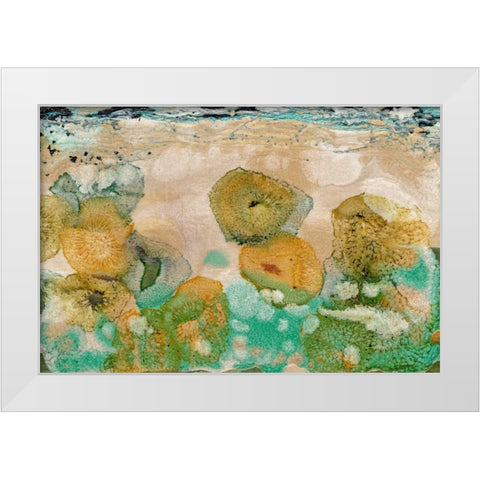 Beneath the Waves I White Modern Wood Framed Art Print by Ludwig, Alicia