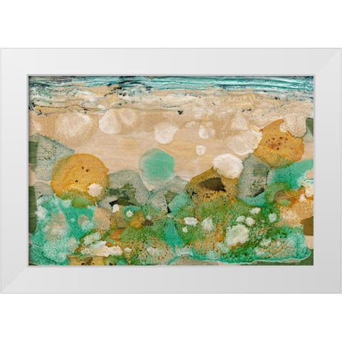 Beneath the Waves II White Modern Wood Framed Art Print by Ludwig, Alicia