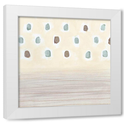 Intangible III White Modern Wood Framed Art Print by Vess, June Erica