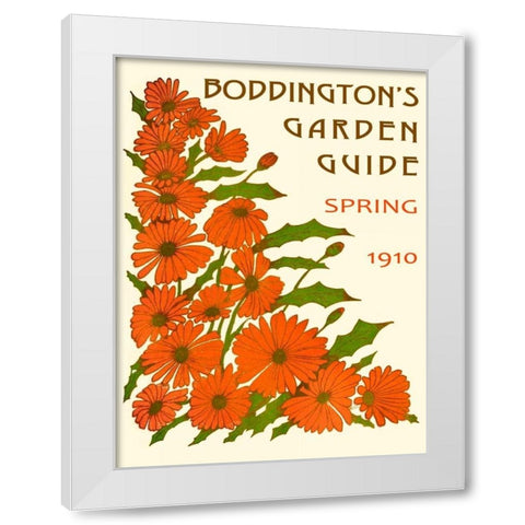 Boddingtons Garden Guide II White Modern Wood Framed Art Print by Vision Studio