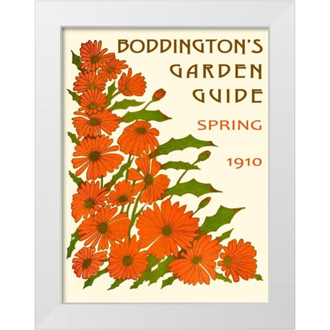 Boddingtons Garden Guide II White Modern Wood Framed Art Print by Vision Studio