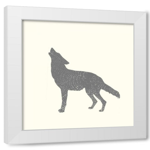 Timber Animals IV White Modern Wood Framed Art Print by Hambly, Anna