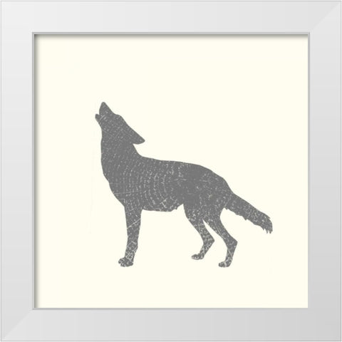 Timber Animals IV White Modern Wood Framed Art Print by Hambly, Anna