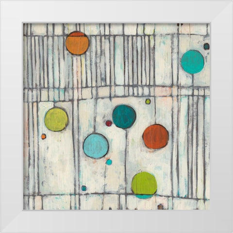 Arpeggio II White Modern Wood Framed Art Print by Vess, June Erica