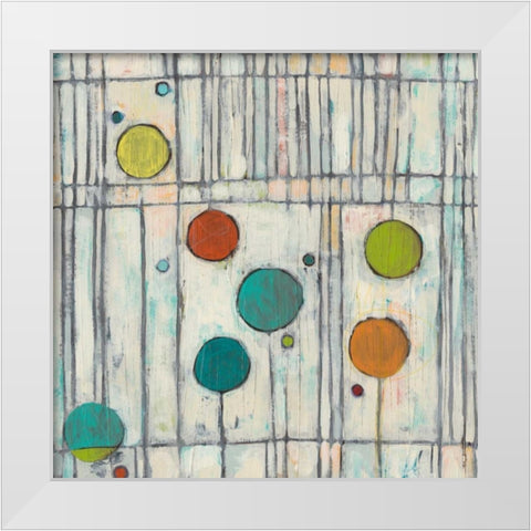 Arpeggio IV White Modern Wood Framed Art Print by Vess, June Erica
