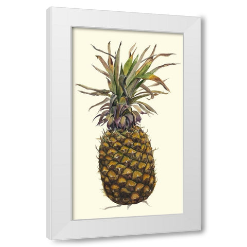 Pineapple Study I (ASH) White Modern Wood Framed Art Print by Willett, Michael