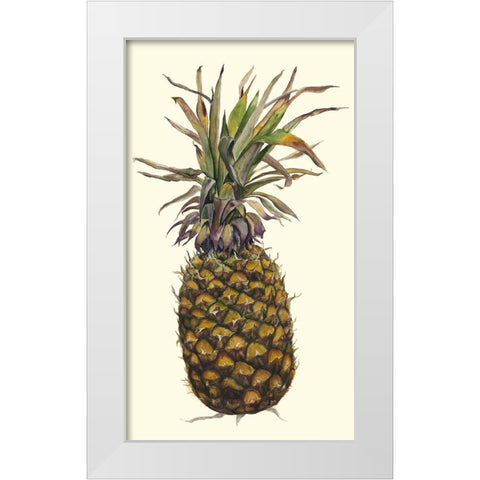 Pineapple Study I (ASH) White Modern Wood Framed Art Print by Willett, Michael