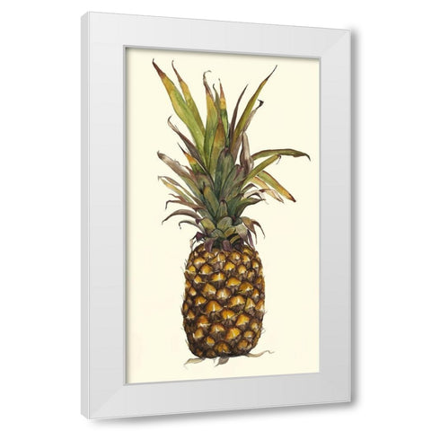 Pineapple Study II (ASH) White Modern Wood Framed Art Print by Willett, Michael