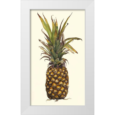 Pineapple Study II (ASH) White Modern Wood Framed Art Print by Willett, Michael