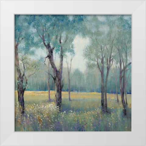 Morning Mist White Modern Wood Framed Art Print by OToole, Tim