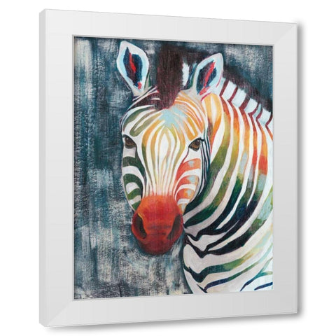 Prism Zebra II White Modern Wood Framed Art Print by Popp, Grace