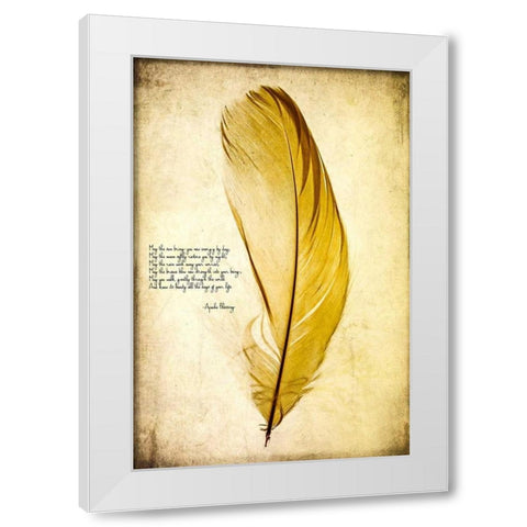 Feather in Color IV White Modern Wood Framed Art Print by Malek, Honey