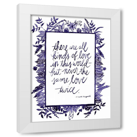 Love Quote IV White Modern Wood Framed Art Print by Popp, Grace