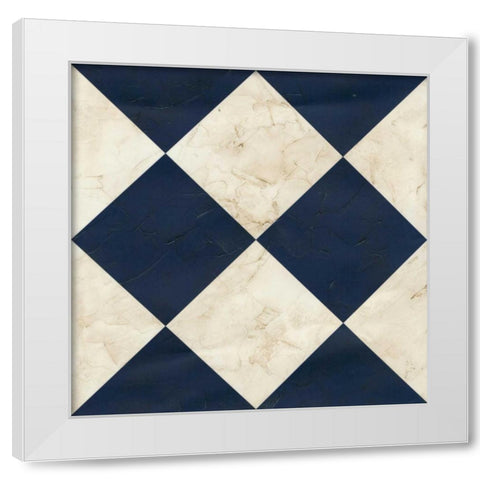 Seaside Signals I White Modern Wood Framed Art Print by Vess, June Erica